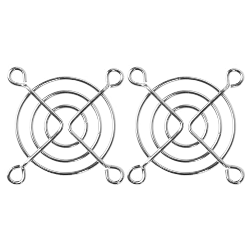 sourcing map 2pcs Lüftergitter Grill Fingerschutz Metall Draht 40mm für Computer CPU Kühler von uxcell