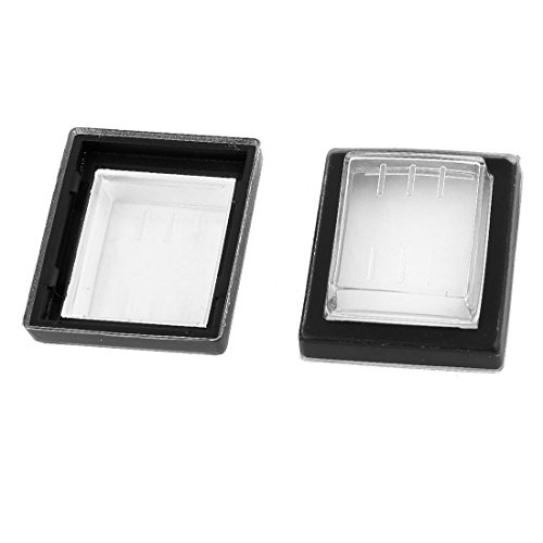 sourcing map 2pcs Silikon Wasserdicht Wippschalter Schutzkappe Rechteckige Abdeckung Schwarz von sourcing map
