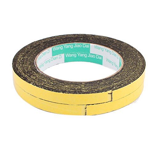 sourcing map 2stk. 5M Länge 10mm x 1mm Schwamm Einseitig Selbstklebend Stoßfest Schaumband de von uxcell
