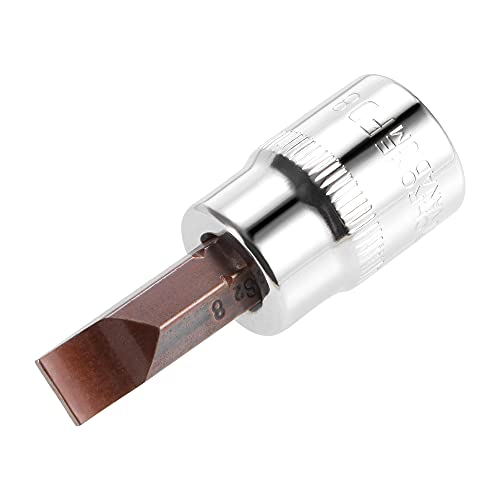 sourcing map 3/8" Antrieb x FD8 Bit Einsatz Schlitz S2-Stahl CR-V Steckdose 2" sourcing map 3/8" Antrieb x FD8 Bit Einsatz Schlitz S2-Stahl CR-V Steckdose 2" von sourcing map