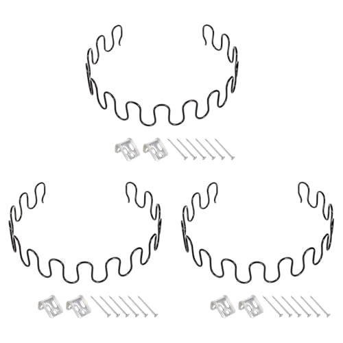 sourcing map 3 Sets Polsterfeder-Ersatz-Kits, 65 cm, schlaffe Kissen, Reparatur-Set mit Clips, Nägeln für Möbel, Sofa, Liegestuhl von sourcing map