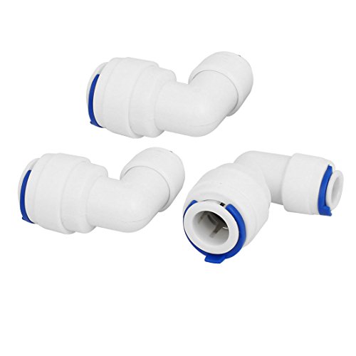 sourcing map 3 Stk. Ellbogen Rohr Schnellverbindung 1/4" x 3/8" für RO Wasser Filter Beschlag de sourcing map 3 Stk. Ellbogen Rohr Schnellverbindung 1/4" x 3/8" für RO Wasser Filter Beschlag de von uxcell