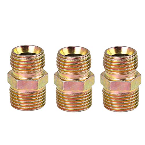 sourcing map 3 Stk. M16 x 1,5 mm auf 3/8" NPT gerader Luftschlauch mit Anschlussadapter von X AUTOHAUX