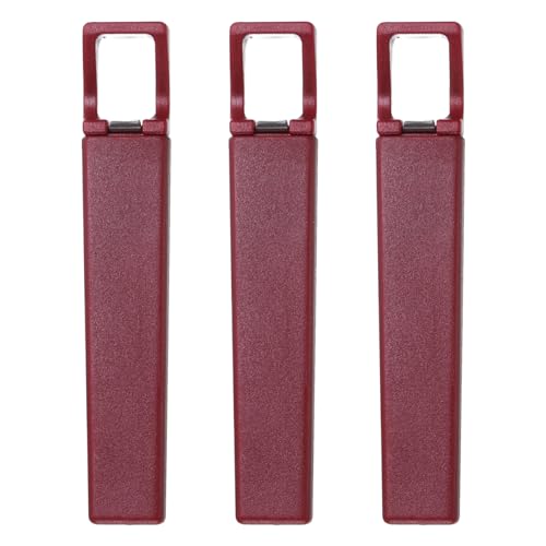 sourcing map 3 Stück 4,2" Reiseweinkorkenzieher Taschenkorkenzieher Tragbarer Weinöffner aus Kunststoff Rechteckiger Weinflaschenöffner für Camping und Reisen, Dunkelrot von sourcing map