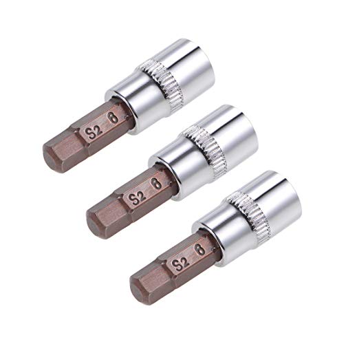 sourcing map 3Stk.1/4" Antrieb x 6mm Sechskant Steckdose Standard Metrisch S2 & Cr-V Stahl sourcing map 3Stk.1/4" Antrieb x 6mm Sechskant Steckdose Standard Metrisch S2 & Cr-V Stahl von sourcing map