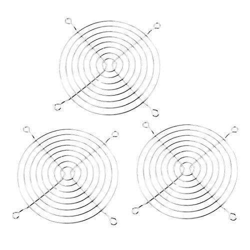 sourcing map 3 Stücke 113mm 4,4" Metall Lüftergitter Schutzgitter für PC Ventilator DE de von uxcell