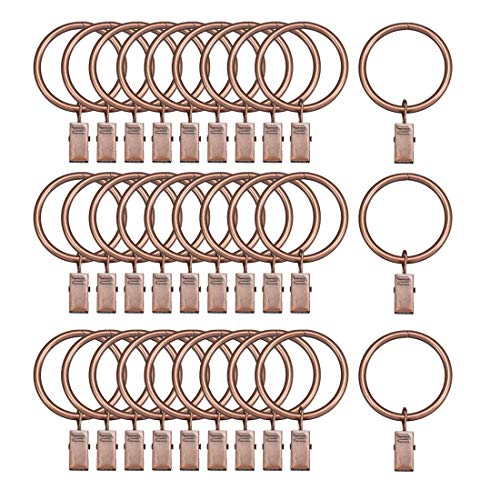 sourcing map 30 Pack Vorhang Clip Gardine Dusche Ring mit Klemme Kupfer 1,5" Innendmr. sourcing map 30 Pack Vorhang Clip Gardine Dusche Ring mit Klemme Kupfer 1,5" Innendmr. von sourcing map