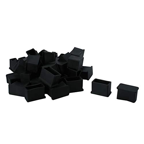 sourcing map 30 Stück PVC Stuhlbeinkappen Möbel Tischabdeckung Stuhlbeinschoner Stuhlkappe 0.59" x 1.18"(15 x 30mm) von sourcing map