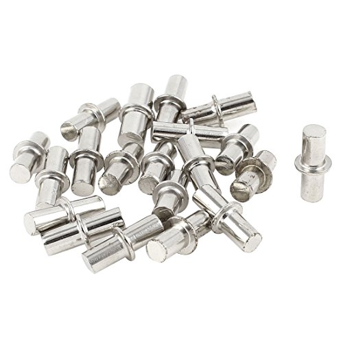 sourcing map 30 Stück Regalbodenträger Regalhalterung Pin Regal Schrank Regal Kasten für Stifte Nägel 17 mm von uxcell