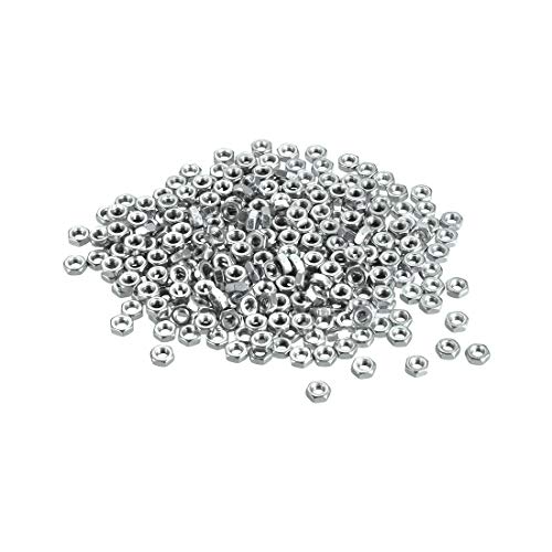 sourcing map 300Stk. Sechskantmuttern M3x0,5 mm Sechskantmutter mit metrischem Grobgewinde Kohlenstoffstahl Silber Farbton sourcing map 300Stk. Sechskantmuttern M3x0,5 mm Sechskantmutter mit metrischem Grobgewinde Kohlenstoffstahl Silber Farbton von sourcing map