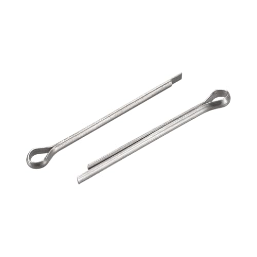 sourcing map 30Stk. Geteilter Splint 1x20mm 304 Edelstahl Klippverschluss für Kfz silberton von sourcing map
