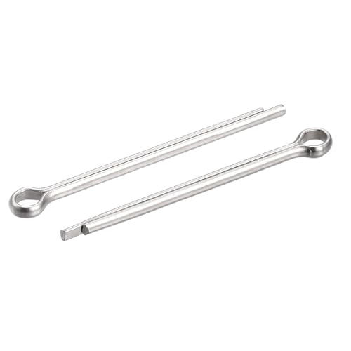 sourcing map 30Stk. Geteilter Splint 2,5x50mm 304 Edelstahl Klippverschluss für Kfz silberton von sourcing map