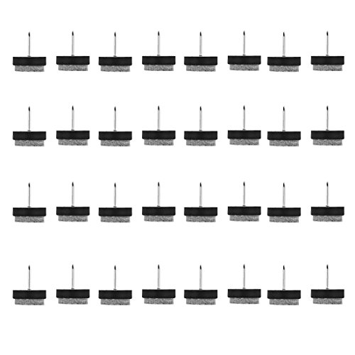 sourcing map 32 Stück Filzgleiter Stuhl Filz Nägel Gleitstück Bodenschutz Kratzfest für Möbel Stuhlbein de von sourcing map