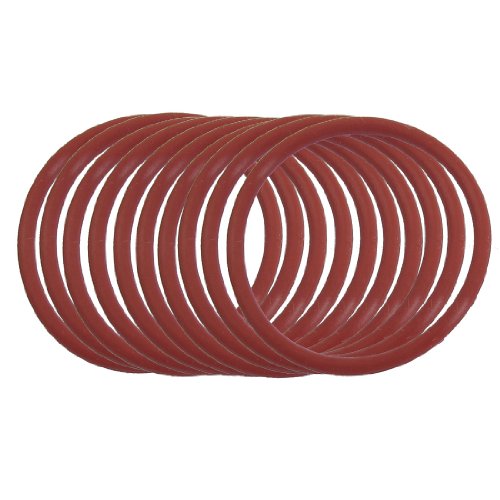 sourcing map 32 mm, äußerer Durchmesser 2 mm Oil Seal O-Ringe Dichtungen, Rot, 10 Stück de von uxcell