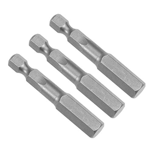 sourcing map 3Pcs 1/4 "Sechskant Schaft 50mm Länge Magnet Kopf H8 Schraubendreher Bits S2 von sourcing map