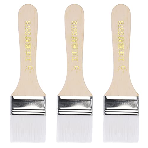 sourcing map 3Stk. 6" Pinsel weiche Nylonborsten mit Holzgriff für Wand Schränke Zäune 1,6" Breite weiß sourcing map 3Stk. 6" Pinsel weiche Nylonborsten mit Holzgriff für Wand Schränke Zäune 1,6" Breite weiß von sourcing map