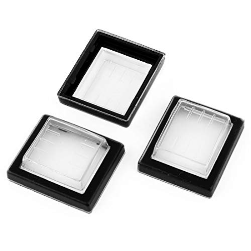 sourcing map 3pcs 35 x 30 x 12mm Silikon Wasserdicht Wippschalter Schutzkappe Rechteckig Abdeckung Schalter Schützen Kappe von sourcing map