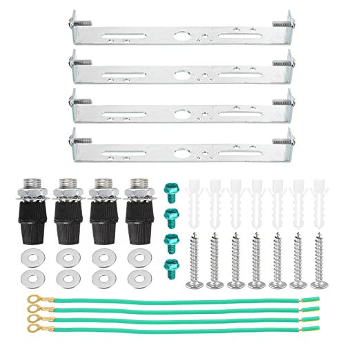 sourcing map 4 Satz Deckenleuchte Platte Kit 135x20x15mm Beleuchtung Körper Montagehalterung für Haus Büro Kronleuchter sourcing map 4 Satz Deckenleuchte Platte Kit 135x20x15mm Beleuchtung Körper Montagehalterung für Haus Büro Kronleuchter von sourcing map