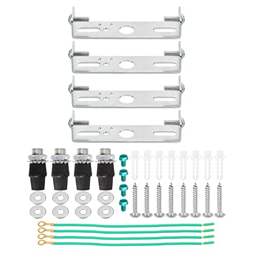 sourcing map 4 Satz Deckenleuchte Platte Kit 74x20x15mm Beleuchtung Körper Montagehalterung für Haus Büro Kronleuchter sourcing map 4 Satz Deckenleuchte Platte Kit 74x20x15mm Beleuchtung Körper Montagehalterung für Haus Büro Kronleuchter von sourcing map