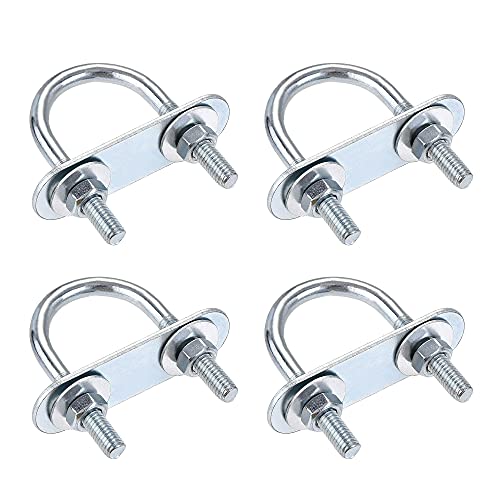 sourcing map 4 Satz Runde U-Bolzen Stahl M6 mit Mutter Platte Scheiben 27mm Innen 53mm Lang sourcing map 4 Satz Runde U-Bolzen Stahl M6 mit Mutter Platte Scheiben 27mm Innen 53mm Lang von sourcing map