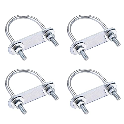 sourcing map 4 Satz Runde U-Bolzen Stahl M6 mit Mutter Platte Scheiben 42mm Innen 70mm Lang sourcing map 4 Satz Runde U-Bolzen Stahl M6 mit Mutter Platte Scheiben 42mm Innen 70mm Lang von sourcing map