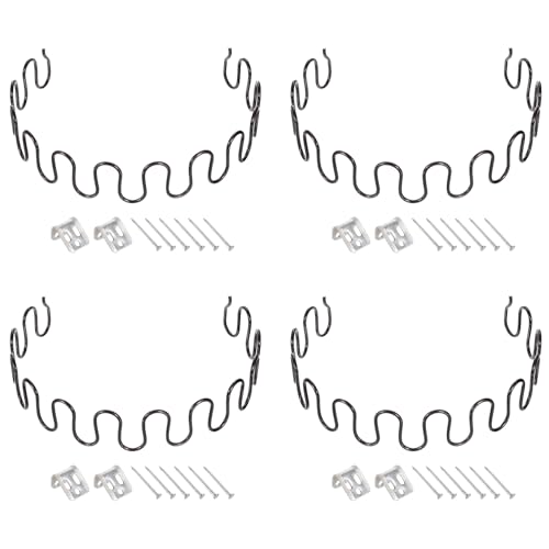 sourcing map 4 Sets Polsterfeder-Ersatz-Kits, 55 cm, schlaffe Kissen, Reparatur-Set mit Clips, Nägeln für Möbel, Sofa, Liegestuhl von sourcing map
