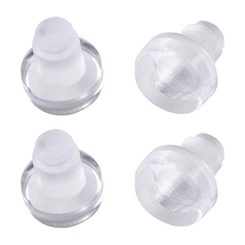 sourcing map 4 Stk.Anschlagpuffer Transparent Stoßstangen 5mm weich klar Gleiten Freien Möbel Glas Tisch Antikollision von sourcing map