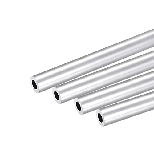 sourcing map 4 Stück Alurohr 5mm Außendurchmesser 6063 Aluminium Rundrohr 2mm Innendurchmesser Alustange Hohlrohr Aluminium Gerade Rohr 250mm Länge Aluminiumrohre Metallrohr Aluprofil Rohr von sourcing map