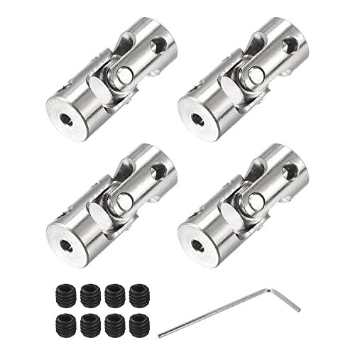 sourcing map 4 Stück Drehbare Kreuzgelenk Wellenkupplung 2.3mm bis 3mm Innendurchm. L23 x D9 mit Schrauben und Schraubenschlüssel für RC Modell sourcing map 4 Stück Drehbare Kreuzgelenk Wellenkupplung 2.3mm bis 3mm Innendurchm. L23 x D9 mit Schrauben und Schraubenschlüssel für RC Modell von sourcing map