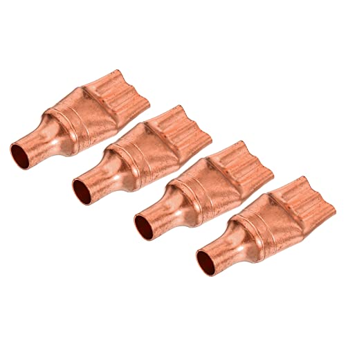 sourcing map 4 Stück Kältekapillarrohrfilter Flüssigkeitsabscheider 9.52mm auf 3mm 3 Wege Flachkupferfitting für Klimaanlage Kühlschrank HLK Gefrierschrank von sourcing map