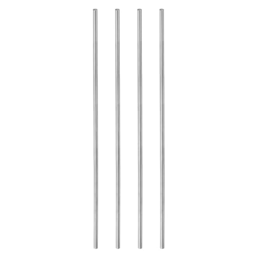 sourcing map 4 Stück Linearbewegungsstange Schaftführung 6mm x 400mm Lagerstahl verchromt glatt gehärtet hohe Präzision Linearbewegungswelle Linearführung für 3D-Drucker CNC DIY-Werkzeuge von sourcing map