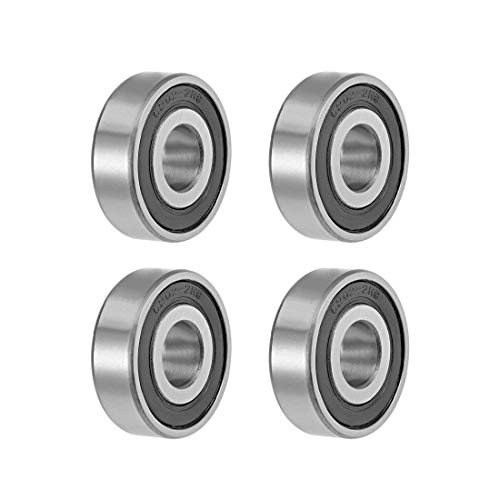 sourcing map 4 Stück Kugellager Rillenkugellager 6202-13-2RS 13mm Innendurchm 35mm Außendurchm 11mm Bohrung Doppelt Abgedichtet Chromstahl Z2 für Skateboard 3D Drucker Roller Inline Skates von sourcing map