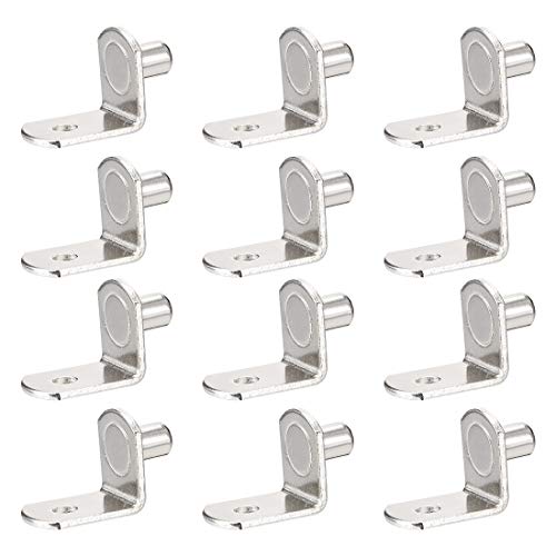sourcing map 40Stk. Regalstütze 6mm L Form Stütze Schrank Regal Halterung Keil mit Loch von sourcing map