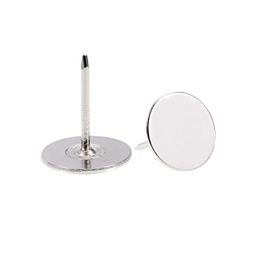 sourcing map 40Stk.Polsternägel Reißzwecken 19mm x 23mm Flachkopfnägeln Pins Silber Farbton sourcing map 40Stk.Polsternägel Reißzwecken 19mm x 23mm Flachkopfnägeln Pins Silber Farbton von sourcing map