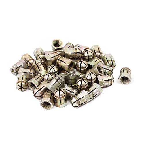 sourcing map 40stk. Bronzen Ton M6 Innengewinde Legierung Spreizmutter vorgesetzt Mutter sourcing map 40stk. Bronzen Ton M6 Innengewinde Legierung Spreizmutter vorgesetzt Mutter von uxcell