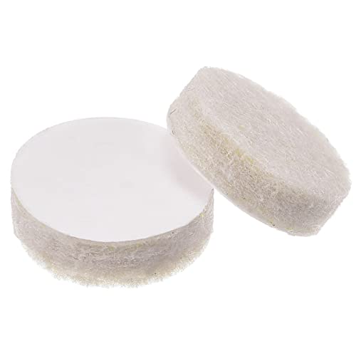 sourcing map 48 Pads Filz Möbel Pads, 12mm Durchm. Selbstklebend Anti-Rutsch Anti-Kratzer Runde Filz Pads Schrank Füße Bodenschutz Beige von sourcing map