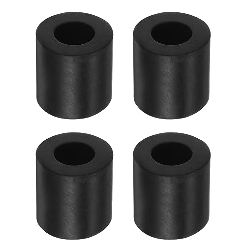 sourcing map 4Stk Gummi Unterlegscheiben Gummi Abstandshalter 20mm AD 10mm ID 20mm Dicke Neoprene Runde Schwingungsdämpfer Pads Isolator Buchsen Distanzhülsen für Autos Boot Zubehör Schwarz von sourcing map