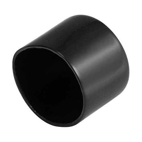 sourcing map 4 Stück Gummi Endkappen 48mm Innendurchm. Gummikappen Runde Schutzkappen Gummi Abdeckung Stopfen Möbelgleiter Bolzen Gewindeschutz für Schrauben Rohr Stuhlbeine, Schwarz von sourcing map