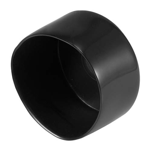 sourcing map 4 Stück Gummi Endkappen 50mm Innendurchm. Gummikappen Runde Schutzkappen Gummi Abdeckung Stopfen Möbelgleiter Bolzen Gewindeschutz für Schrauben Rohr Stuhlbeine, Schwarz von sourcing map