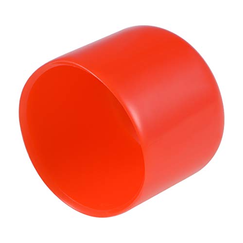 sourcing map 4 Stück Gummi Endkappen 38mm Innendurchm. Gummikappen Runde Schutzkappen Gummi Abdeckung Stopfen Möbelgleiter Bolzen Gewindeschutz für Schrauben Rohr Stuhlbeine, Rot von sourcing map