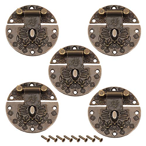 sourcing map 5 Set Verschluss Haspe Kasten Schatulle Truhen Rund Holz 40mm Dmr. Bronzefarbe DE de sourcing map 5 Set Verschluss Haspe Kasten Schatulle Truhen Rund Holz 40mm Dmr. Bronzefarbe DE de von sourcing map