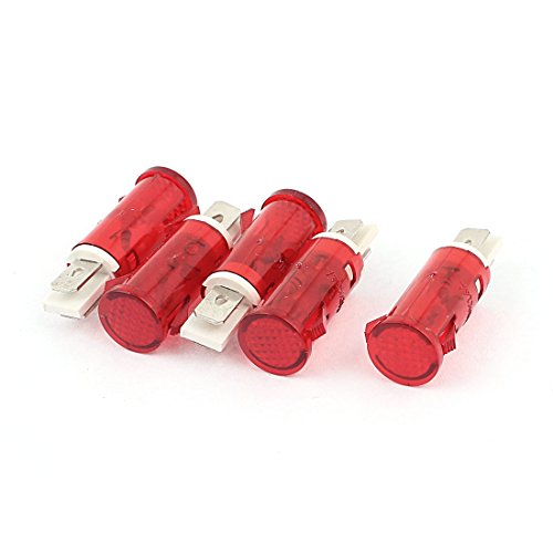 sourcing map 5 Stk AC 220V 2 Pin 13mm Metall Plastik Einbauleuchte Rot Kontrollleuchte sourcing map 5 Stk AC 220V 2 Pin 13mm Metall Plastik Einbauleuchte Rot Kontrollleuchte von sourcing map