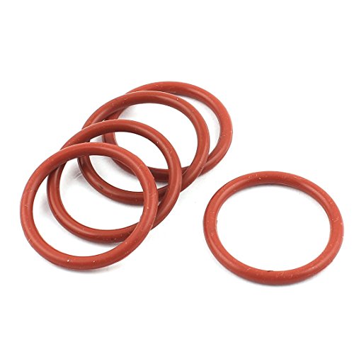 sourcing map 5 Stk Gummi 33 mm x 27 mm x 3 mm Öl Dichtung O Ringe Unterlegscheiben Ziegel rot de von uxcell