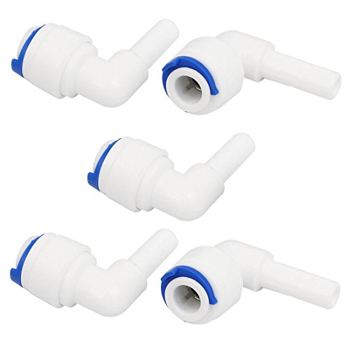 sourcing map 5 Stk. Ellbogen Rohr Schnellverbindung 1/4" Ellbogen Wasserfilter Verdinder de sourcing map 5 Stk. Ellbogen Rohr Schnellverbindung 1/4" Ellbogen Wasserfilter Verdinder de von uxcell
