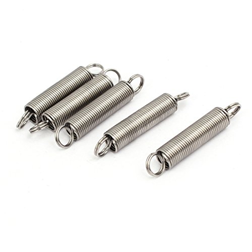 sourcing map 5 Stück 0,8mmx8mmx45mm 304 Edelstahl Zugfedern silber farbton sourcing map 5 Stück 0,8mmx8mmx45mm 304 Edelstahl Zugfedern silber farbton von uxcell