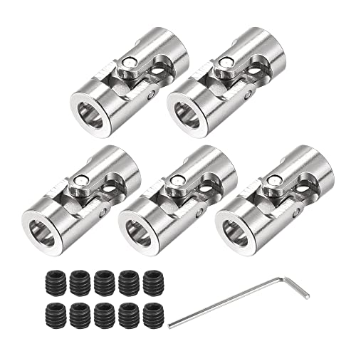 sourcing map 5 Stück Drehbare Kreuzgelenk Wellenkupplung 6mm bis 6mm Innendurchm. L23 x D11 mit Schrauben und Schraubenschlüssel für RC Modell sourcing map 5 Stück Drehbare Kreuzgelenk Wellenkupplung 6mm bis 6mm Innendurchm. L23 x D11 mit Schrauben und Schraubenschlüssel für RC Modell von sourcing map