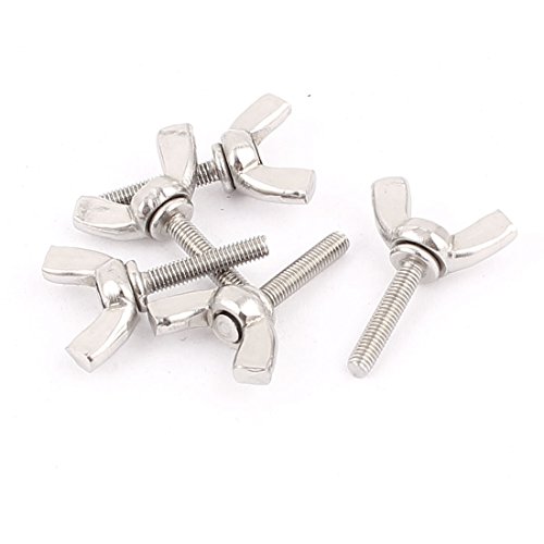 sourcing map 5 Stück M3 Außengewinde 25mm Länge 304 Edelstahl Flügelschrauben Bolzen de sourcing map 5 Stück M3 Außengewinde 25mm Länge 304 Edelstahl Flügelschrauben Bolzen de von uxcell