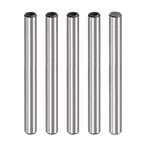 sourcing map 5 Stück M3 Innengewinde Dübelstift 5x45mm Anfasen Flacher Kohlenstoffstahl Zylindrischer Stift Bett Bücherregal Metall Geräte Industriestifte von sourcing map