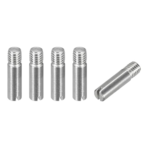 sourcing map 5 Stück M3 x 12mm geschlitzter zylindrischer Stift aus 304 Edelstahl, Außengewinde, zur Positionierung von Möbeln und Schränken sourcing map 5 Stück M3 x 12mm geschlitzter zylindrischer Stift aus 304 Edelstahl, Außengewinde, zur Positionierung von Möbeln und Schränken von sourcing map