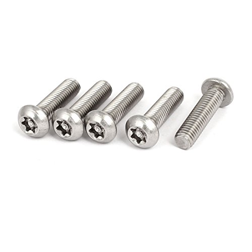 sourcing map 5 Stück M8x30mm 304 Edelstahl Linsenkopf Torx Schrauben Linsenschrauben DE de von uxcell